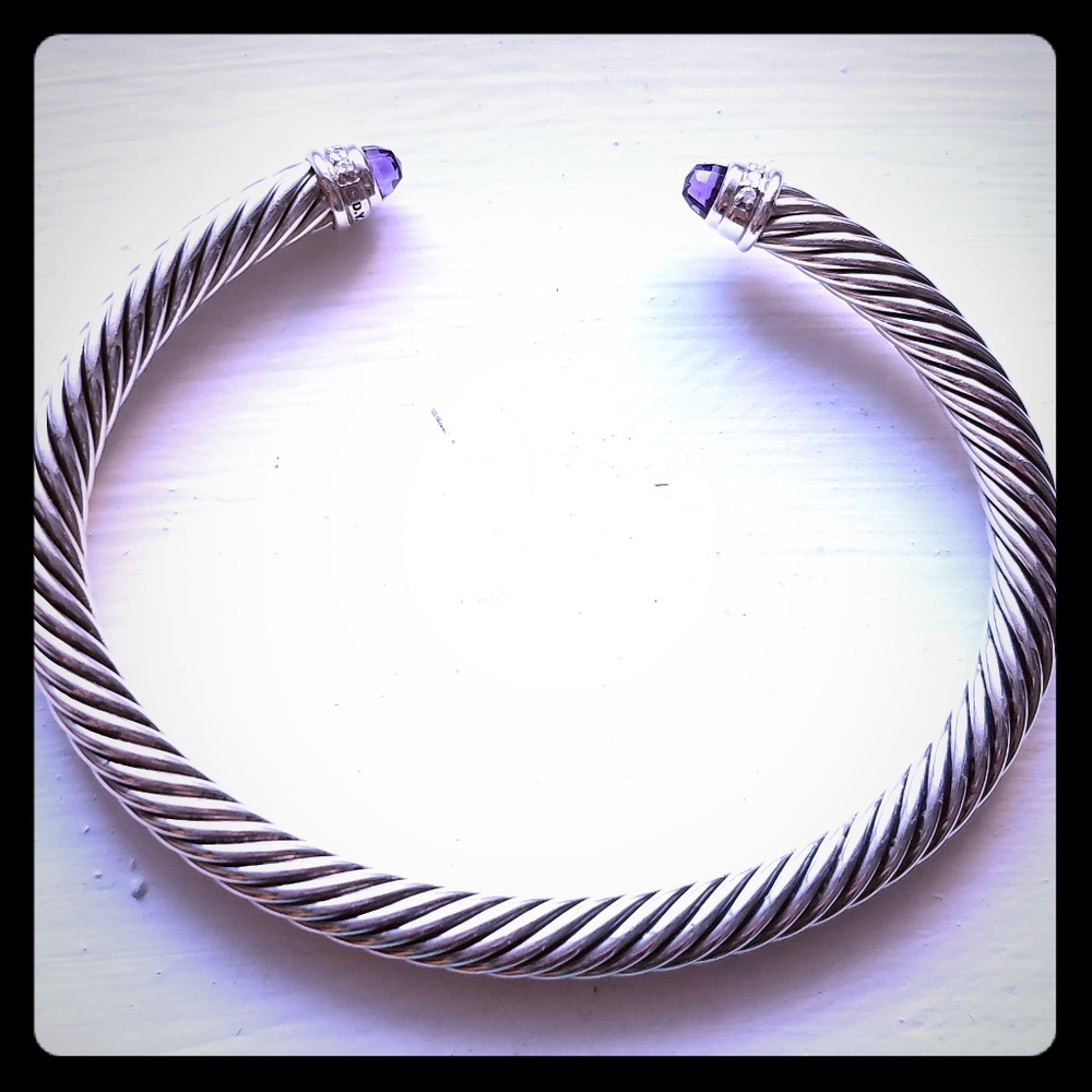 Cable Classics® Bracelet with Amethyst and Diamond